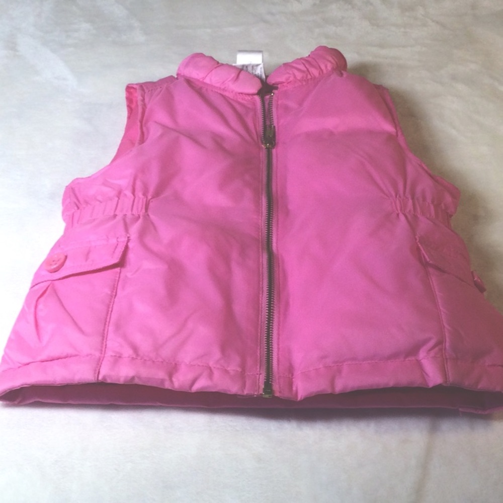 🌼 Barbie Pink GYMBOREE 🌼 Pink Puffer Vest  w/ pockets &  zipper